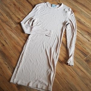 ASOS Peach/ Nude Long Sleeve Dress